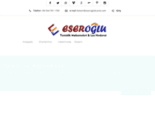 Tablet Screenshot of eserogluticaret.com